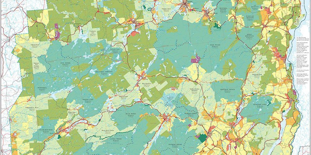 Map of the Adirondack Park